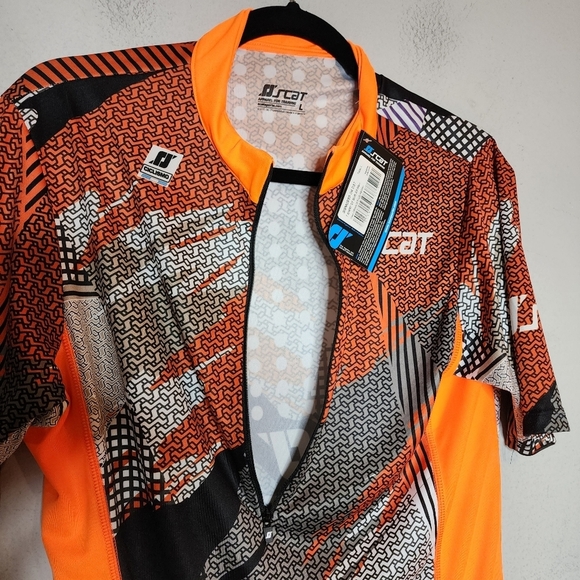 NWT SCAT Half Zip Cycling Jersey. Orange black. Men's size Large. - Picture 9 of 16